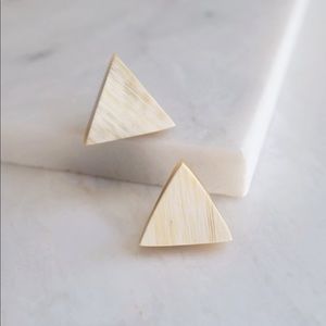 NWT triangle statement earrings